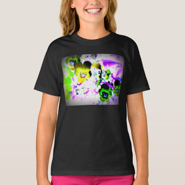 T-shirt de filles violettes (Devant)