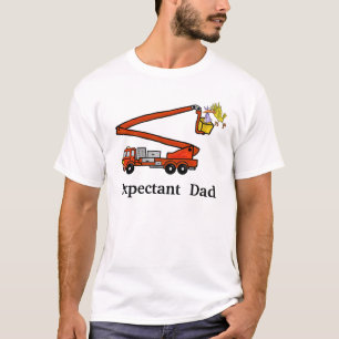 T-shirt de Firetruck de papa d'Expantant