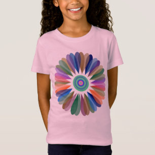 T-shirt de fleur d'arc-en-ciel d'imaginaire