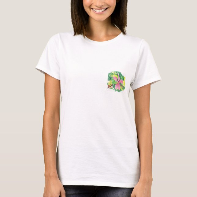 T-shirt de fleur de ketmie (Devant)