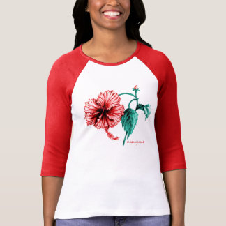T-shirt de fleur de ketmie