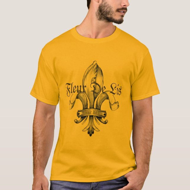 T-shirt de Fleur De Lis Tattoo - customisé (Devant)