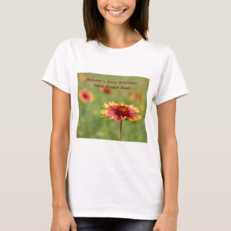 T-shirt de fleur sauvage d'état de l'Oklahoma
