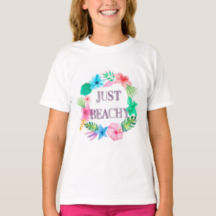 T-shirt de fleurs tropicales pour filles