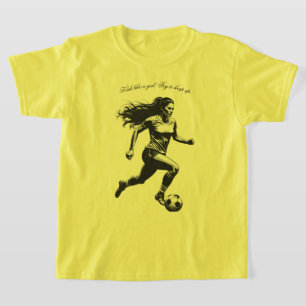 T-shirt de football drôle et motivant