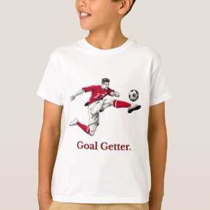 T-Shirt de football inspirant "Goal Getter"