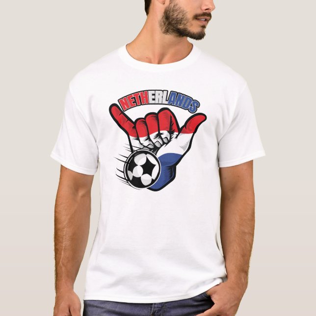 T-shirt de football Pays-Bas (Devant)