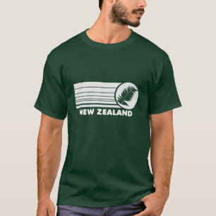 T-shirt de fougère argentée de la Nouvelle Zéla