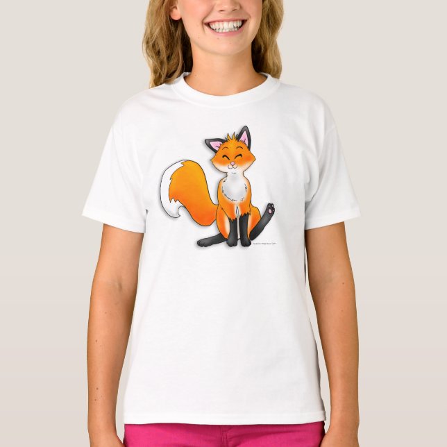 T-shirt de Fox pour des filles (Devant)