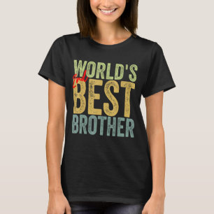 T-shirt De frère à frère 2e meilleur frère de World