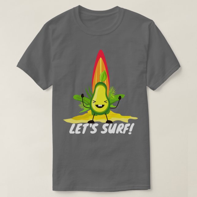 T-shirt de Funny avocado surf (Design devant)
