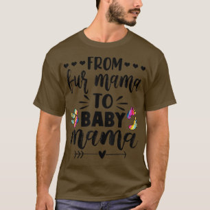 T-shirt De Fur Mama À Baby Mama Faire-part de grossesse