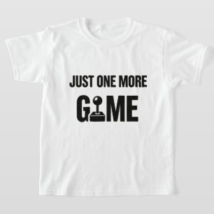 T-Shirt de gamer pour enfants – “Juste une partie 