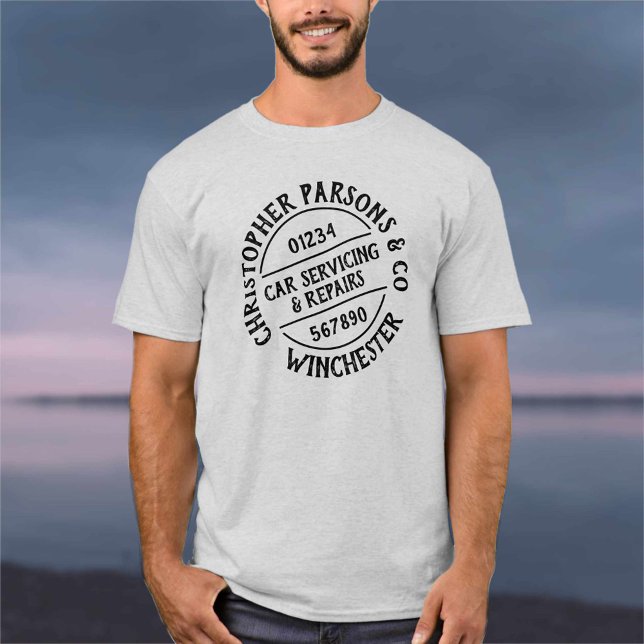T-shirt de garage de réparation et d'entretien de  (Créateur téléchargé)