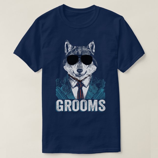 T-shirt de garçon de mariée Wolfpack EVG Team de m (Design devant)
