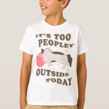 T-shirt de garçons de chats anti-sociaux