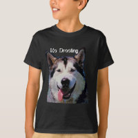 T-shirt de garçons de Malamute d'Alaska "aucun