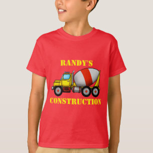 T-shirt de garçons de mélangeur de ciment