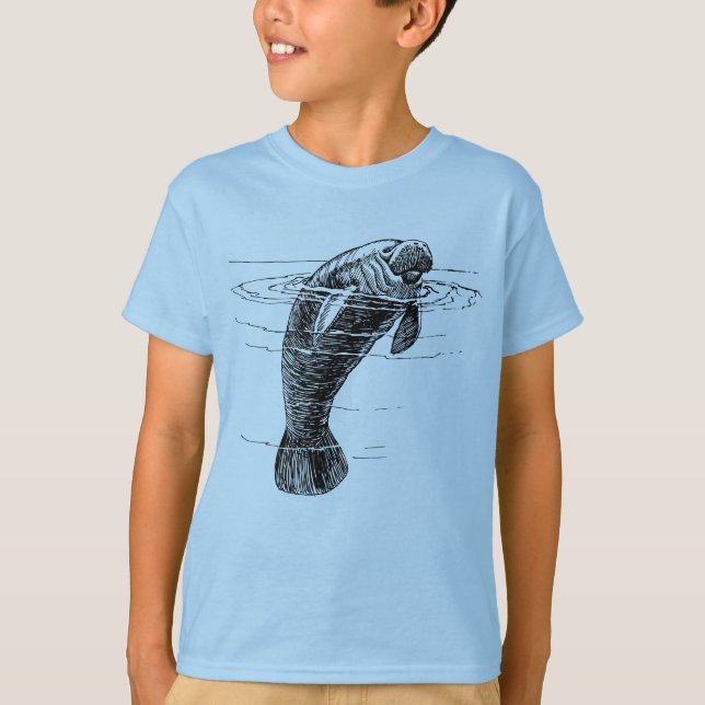 T-shirt de garçons Manatee (Devant)