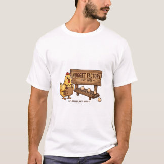 T-shirt de gardien de poulets drôle de l'usine de
