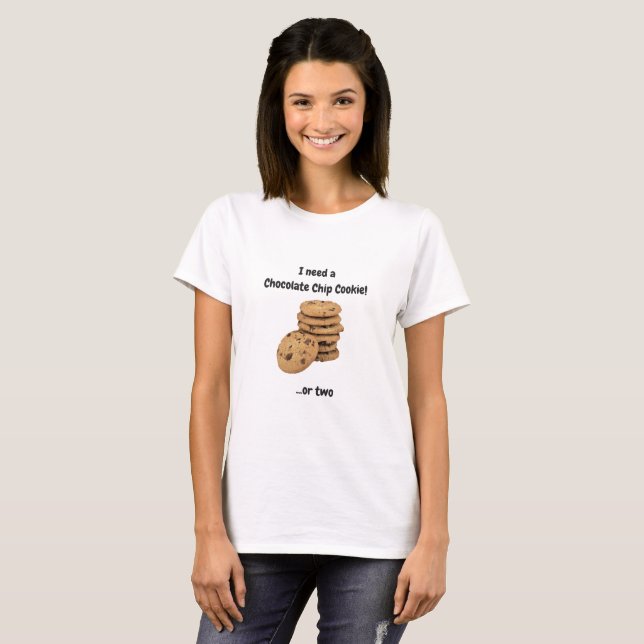 T-shirt de gâteau aux pépites de chocolat (Devant entier)