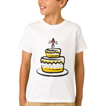 T-shirt de gâteau d'anniversaire | Fun Celebration