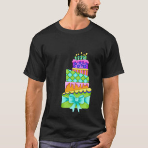 T-shirt de gâteau d'anniversaire - (Hommes Noirs -