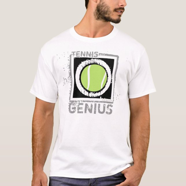 T-shirt de génie de tennis (Devant)