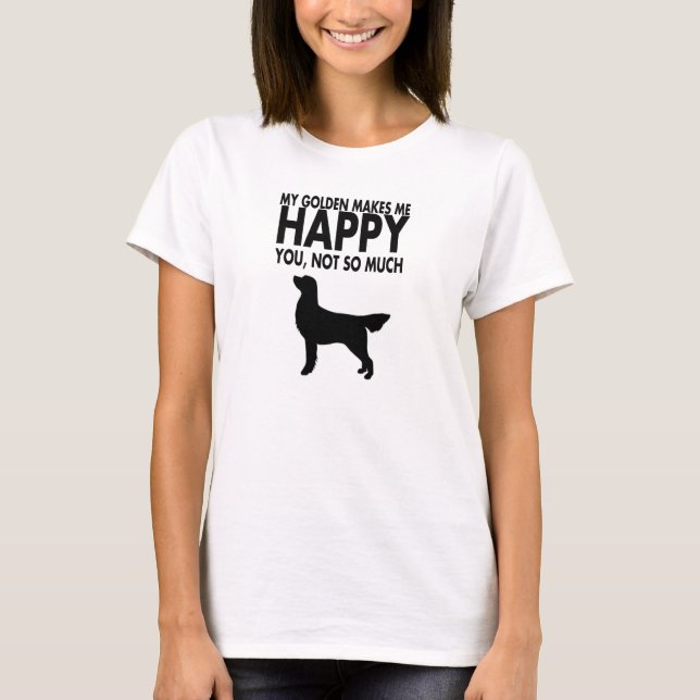 T-shirt de golden retriever (Devant)