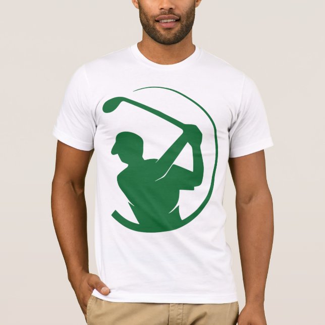 T-shirt de golf à gazon vert (Devant)