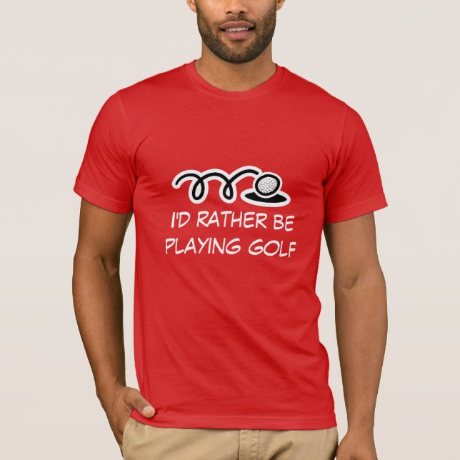 T-shirt de golf avec citation amusante (Devant)