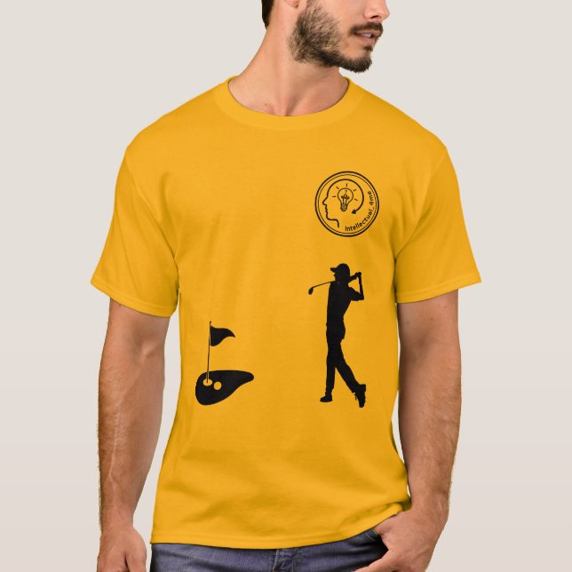 T-shirt de golf, Intellectual_4me (Devant)