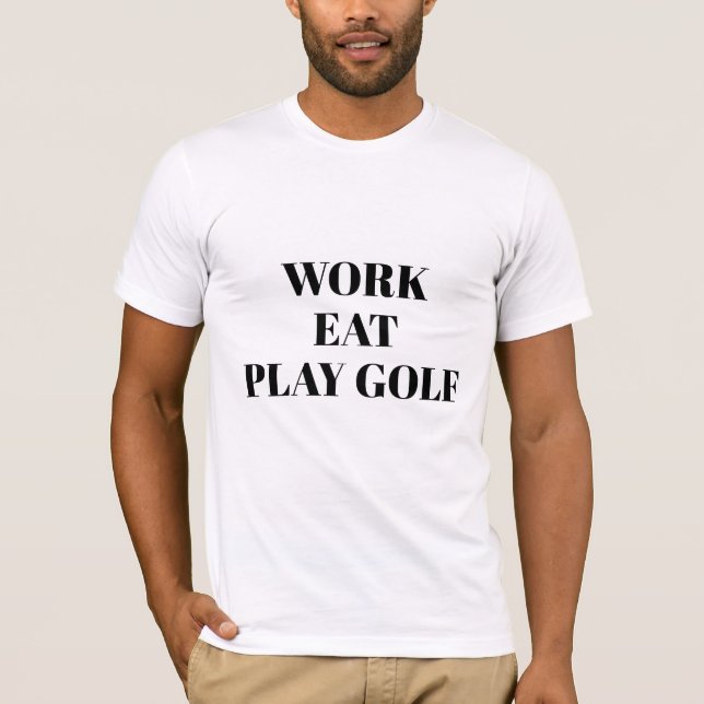 T-Shirt de golf Mens Bella Canvas (Devant)