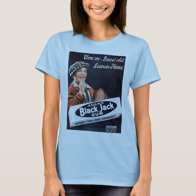 T-shirt de gomme de Black Jack (Devant)