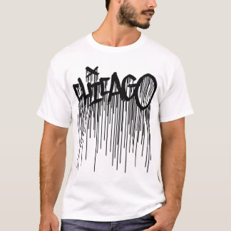 T-shirt de graffiti de Chicago avec des