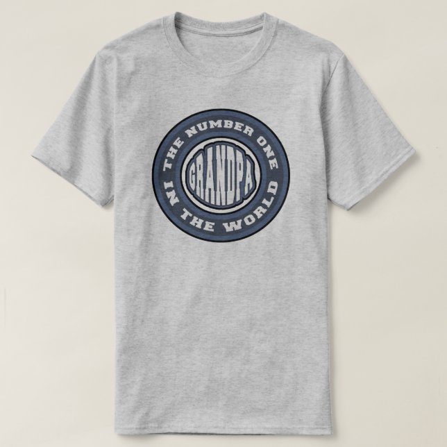 T-shirt de grand-papa du numéro 1 (Design devant)