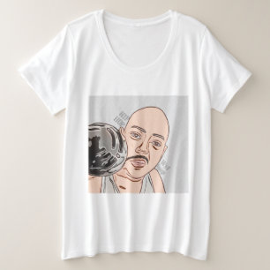 T-shirt de grande taille pour femmes