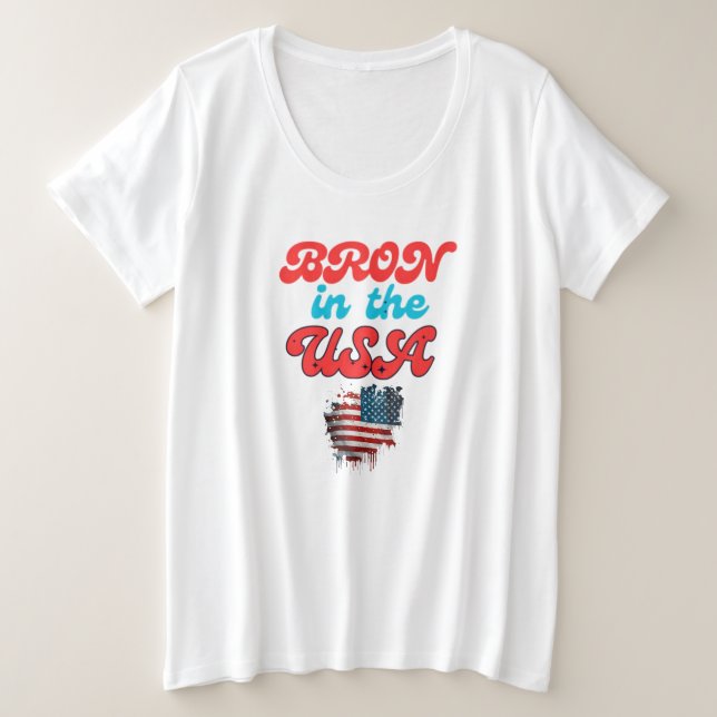 T-shirt de grande taille pour femmes (Design devant)