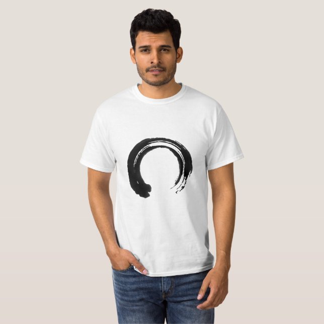 T-shirt de graphique de cercle de calligraphie de (Devant entier)