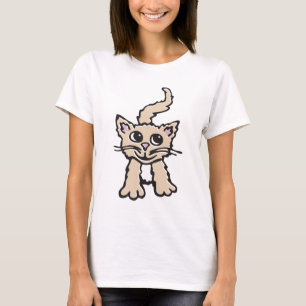 T-shirt de graphique de chaton/chat