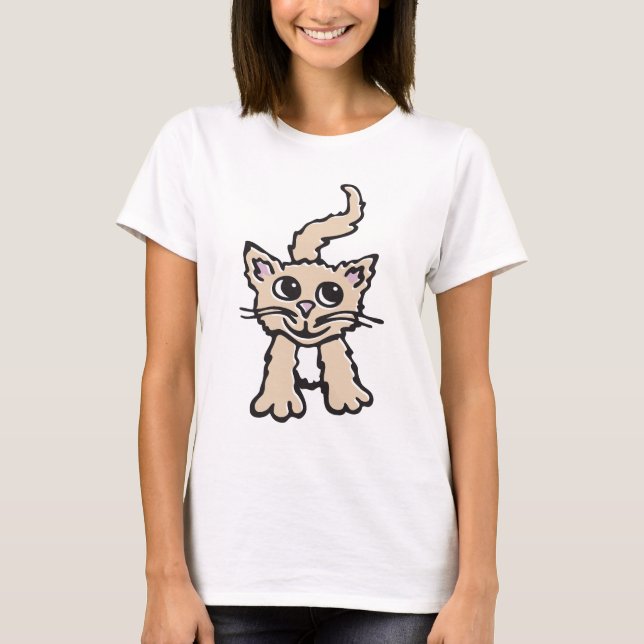 T-shirt de graphique de chaton/chat (Devant)