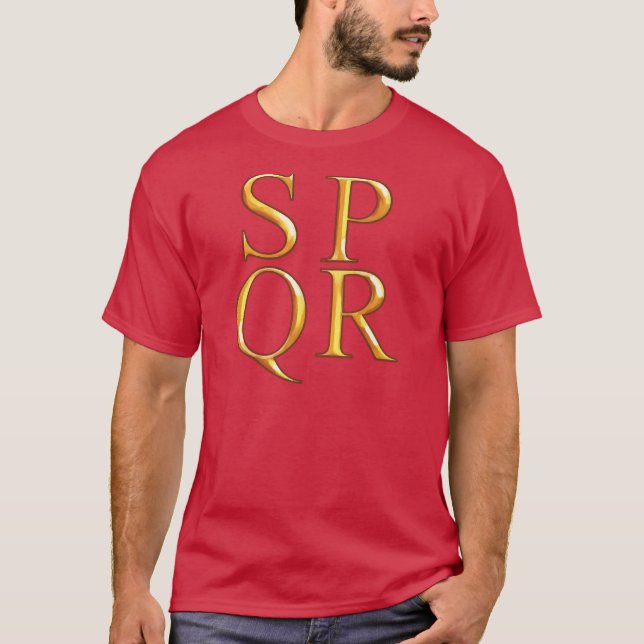 T-shirt de graphique de SPQR (Devant)