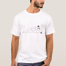 T-shirt de graphique de style de bonhomme de neige