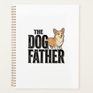 T-Shirt De gravure vintage drôle de Corgi Dogfathe