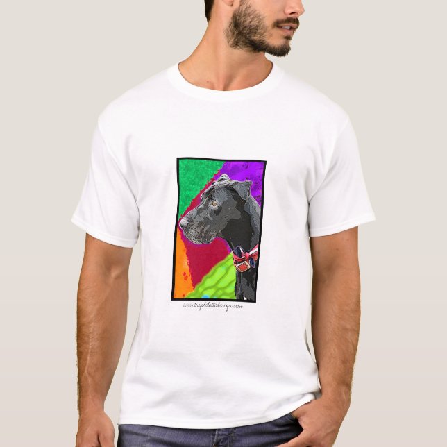 T-shirt de great dane d'art de bruit (Devant)