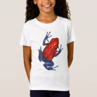 T-shirt de grenouille de dard de poison de fraise
