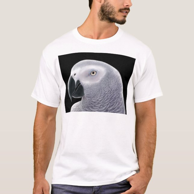 T-shirt de gris africain (Devant)