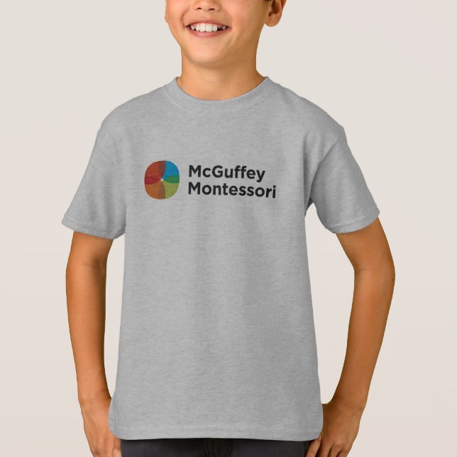 T-shirt de gris d'usage d'esprit de McGuffey de (Devant)