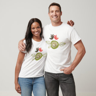 T-shirt de grossesse avec nichoirs fantaisistes et