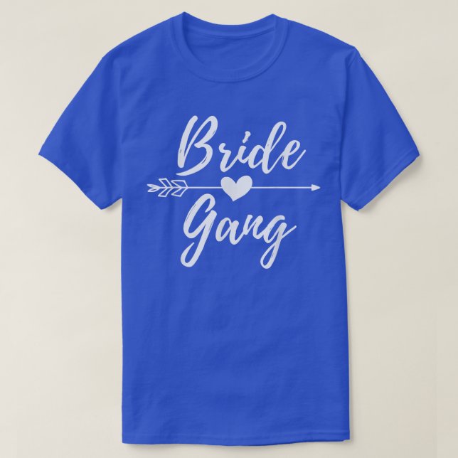 T-shirt de groupe de mariée pour enterrement de vi (Design devant)